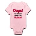 thumbnail image 1 of CafePress - Oops Big Sister Infant Bodysuit - Baby Light Bodysuit, 1 of 1
