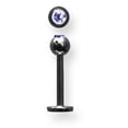thumbnail image 2 of Designer Titanium Solid Labret W Press Fit Gem Ball 16G (1.3Mm) 3/8 (10Mm) Long Made In China -Jewelry By Sweet Pea Creations, 2 of 2