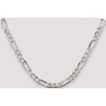 thumbnail image 5 of Sterling Silver 6.75mm Figaro Chain (18 X 6.75) Made In Italy qfg180-18, 5 of 5