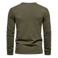 thumbnail image 5 of fartey Casual Henley Tops for Men Slim Fit Button Up Pullover Shirts Lightweight Soft Long Sleeves T-Shirts Thermal Underwear Crewneck Tee Top, 5 of 5