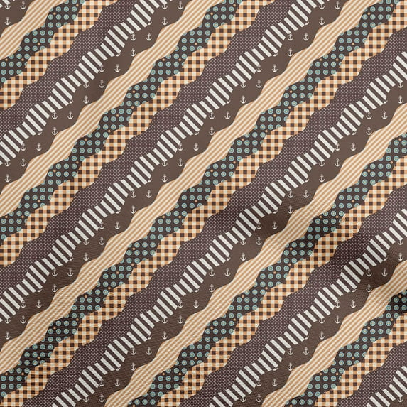 oneOone Cotton Poplin Twill Brown Fabric Patchwork Sewing Fabric By The Yard Printed Diy Clothing Sewing Supplies 56 Inch Wide