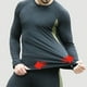 thumbnail image 5 of Qarigey Conjunto de ropa interior térmica para correr, ejercicio, Fitness, transpirable, cálido, camisas de manga larga, pantalones, ropa Ropa interior Marrón METRO, 5 of 6