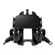 AFAITH VR Stand, Universal VR Headset Display Holder Accessories Storage for Oculus Rift/Rift S/Oculus Quest with Touch Controller