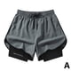 thumbnail image 1 of Pantalones deportivos de verano Pantalones cortos deportivos de doble capa populares para hombres y mujeres G Heat, 1 of 7