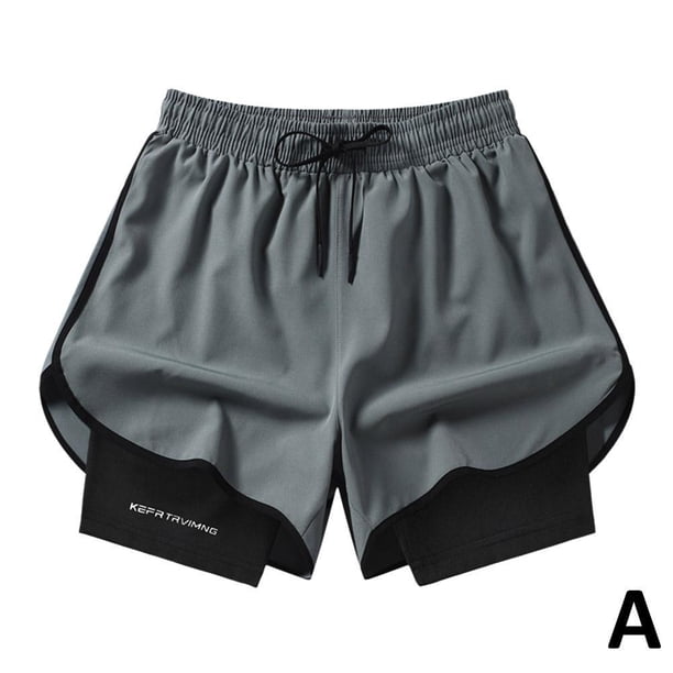 Pantalones deportivos de verano Pantalones cortos deportivos de doble capa populares para hombres y mujeres G Heat