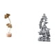 thumbnail image 1 of Escultura de hojas,Estatua de hoja de metal Escultura de hoja Decoración del hogar,Figura de hoja artística con decoraciones de hojas en la base,Estatua de Guan Yin,Estatua de Guan Yin para, 1 of 8