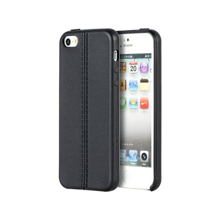 Apple Iphone 5 / 5S / Se Slim Jacket Tpu Case With Leather Look Finish -
