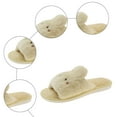 thumbnail image 5 of Chenyee Open Toe Slippers for Women Cute Rabbit Warm Winter Wear Comfortable Soft Plush House Shoes, 5 of 6