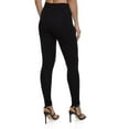 thumbnail image 2 of Womens Solid Wide Waist Leggings, 2 of 2
