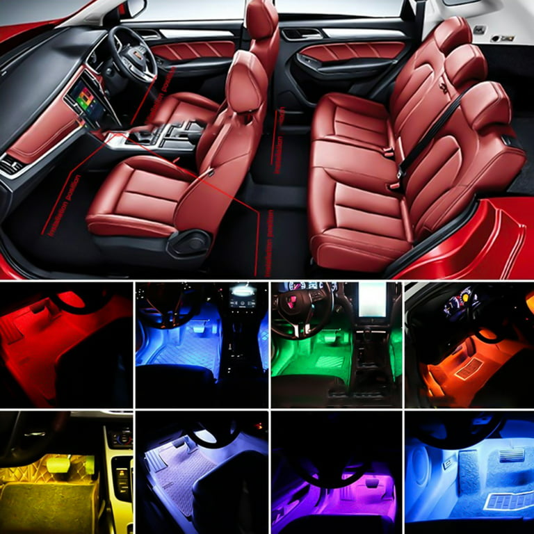 IHNZCB Luces LED Para Autos Carro Coche Interior De Colores