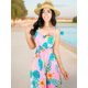 thumbnail image 3 of VESTIDO LARGO DE MUJER STRETCH DE ESTAMPADOS PRIMAVERALES UNITALLA, 3 of 5