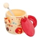 thumbnail image 5 of Taza de capuchino de porcelana con cuchara, taza de café de cerámica, taza de cerámica, linda taza de dibujos animados, 5 of 7