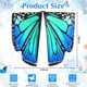 thumbnail image 3 of Mantón de alas de mariposa, disfraz de mariposa para adulto, tela suave, alas de mariposa encantadoras para mujer, accesorio de disfraz para carnaval, 2 uds., 3 of 5
