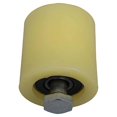 thumbnail image 2 of 2PCS 48X50mm Yellow Silver Nylon Steel Flat Roller Bearing Guiding Wheel 6201 M12 Screw for Electric, 2 of 5