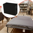 thumbnail image 6 of Dualoai Dust Cover Fits Vertical 4 Fold Bed , Black for Guest Bed Storage Protective 90cm Wide, 6 of 9