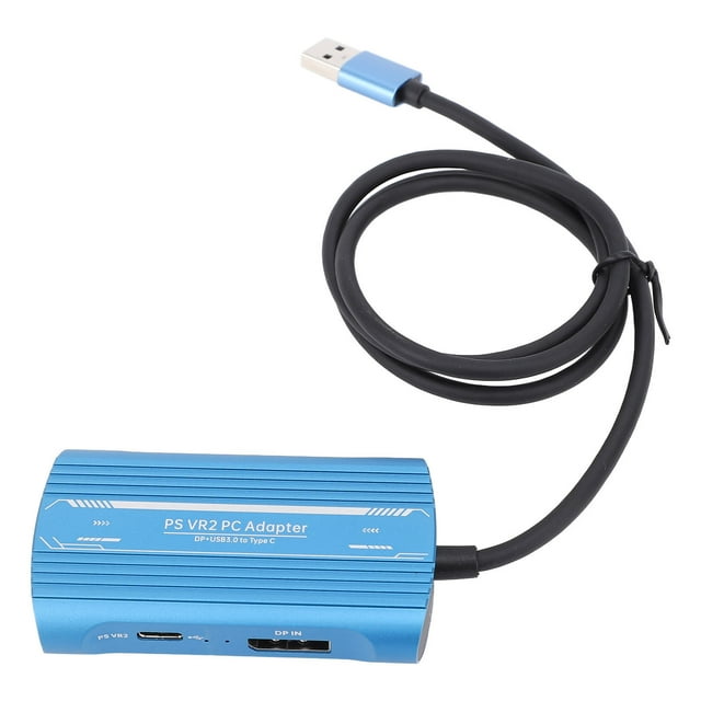 VR2 PC Adapter Accessories Kit, VR Headset PC Adapter Power Adapter DisplayPort Cable, Expand Your VR2 Game Library with Enhanced Compatibility