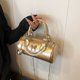 thumbnail image 3 of Bolso de hombro en forma de barril con correa de cadena para mujeres y niñas, 3 of 9