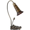 thumbnail image 2 of 16" High Stained Glass Pond Lily Accent Lamp, 2 of 2