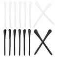 thumbnail image 1 of Puntas de gafas Uxcell, piezas de calcetín antideslizante para gafas, funda de tubo de silicona estilo 1, negro y blanco, 8 pares, 1 of 5