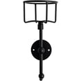 thumbnail image 3 of ABPETE C-Shaped Towel Ring with Top Storage Basket Unique Space Saving Wall Mount Holder for Towels, Candles, Plants & Toiletries, Decorative Metal Accent for Bathroom or Kitchen, 3 of 17