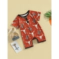 thumbnail image 3 of Coduop Newborn Baby Bodysuit Rompers,Short Sleeve Cow Print Footless Jumpsuit Playsuit, 3 of 7