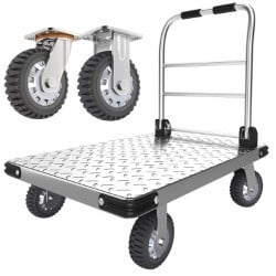 Folding Hand Truck Dolly Cart Wheels Cart Trolley Moving 2000 lbs