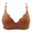 Brown, variant on Womens Wireless Push Up Bra Seamless Comfortable Underwear Everyday Wear (Black, 40)
