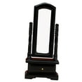 thumbnail image 4 of OULII mini house decor Mini Dressing Table Black Wood 1Set, 4 of 7