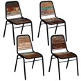 thumbnail image 1 of vidaXL Dining Chairs 4 pcs Solid Reclaimed Wood, 1 of 4