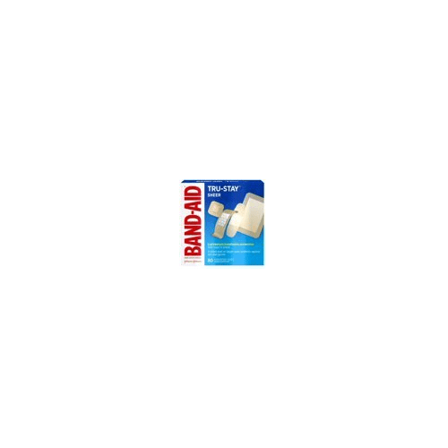 Band-Aid Brand Tru-Stay Sheer Strips Adhesive Bandages, All One Size, 80 ct (Pack of 6)