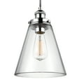 thumbnail image 2 of Feiss P1348PN Baskin 10" 1-Light Pendant in Polished Nickel, 2 of 2