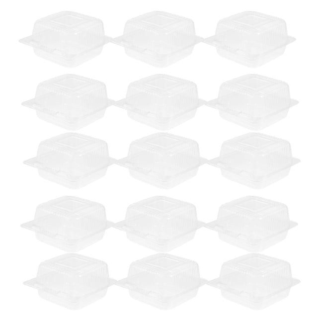 Boxes Box Cupcake Containers Clear Container Cake Clamshell Dessert Bakery Holder Dome Sandwich Food Slice Mini Gift