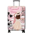 thumbnail image 1 of Travel Luggage Cover Suitcase Protector Fits 18-32 Inch Luggage Wheel Covers Patterned Travel Related Items Flower Luggage Protector Elastic Luggage Anti-scratch Suitcase Cover L, 1 of 5