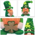 thumbnail image 4 of 2PCS St Patricks Day Gnomes Decorations Handmade Gnome Plush Doll Ornaments with Lucky Shamrock Gnome Ornament Home Decorations E, 4 of 8