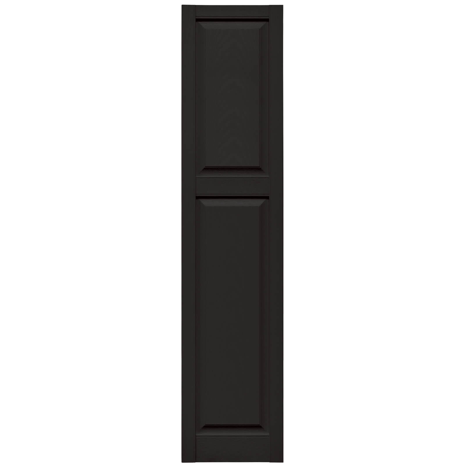 1 Pair 14.75 x 75 009 Federal Brown Mid America Williamsburg Raised Panel Vinyl Standard Shutter