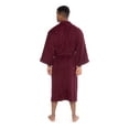 thumbnail image 2 of Texere Mens Luxury Terry Cloth Bathrobe - Modal & Organic Cotton (EcoComfort, Burgundy, LXL), 2 of 6