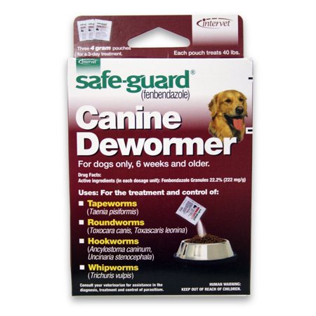 8in1 Safe Guard Canine Dewormer for Large Dogs, 4-Gram (Pack of 2), Safe and effective for the treatment and control of: tapeworms, roundworms,.., By Eight in One 8 in