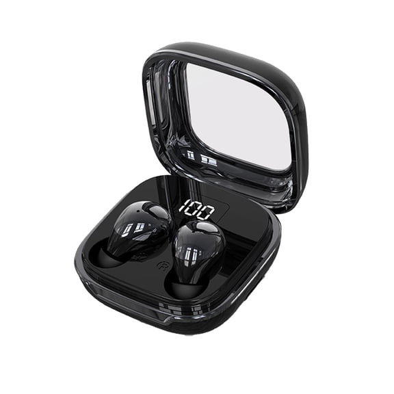 HBBKVI Wireless Earbuds, True Wireless in Ear Battery Display Long Usage Bluetooth Earbuds with Noise Reduction 5.4 Bluetooth Earbuds Earphones