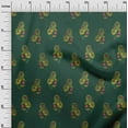 thumbnail image 2 of oneOone Polyester Lycra Fabric Leaves|Swirl & Floral Block Print Sewing Fabric BTY 56 Inch Wide, 2 of 4