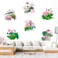 thumbnail image 4 of Lotus Toilet Stickers Bathroom Decoration Stickers Self-adhesive Paintings Removable PVC Sticker For Bathroom Decor, 4 of 8