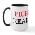 thumbnail image 2 of CafePress - Fight Evil Read Books - 15 oz Ceramic Large White Novelty Mug, 2 of 4