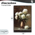 thumbnail image 4 of Stupell Industries Victorian Bronze Vase Peonies Black Framed Giclee Art, 12 x 18, by Petals Prints Design, 4 of 8