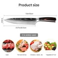 thumbnail image 2 of Kitchen Knife Chef Knife with Black Pakkawood Handle German High Carbon Stainless Steel Full Tang Professional Cooking Knives,A, 2 of 8