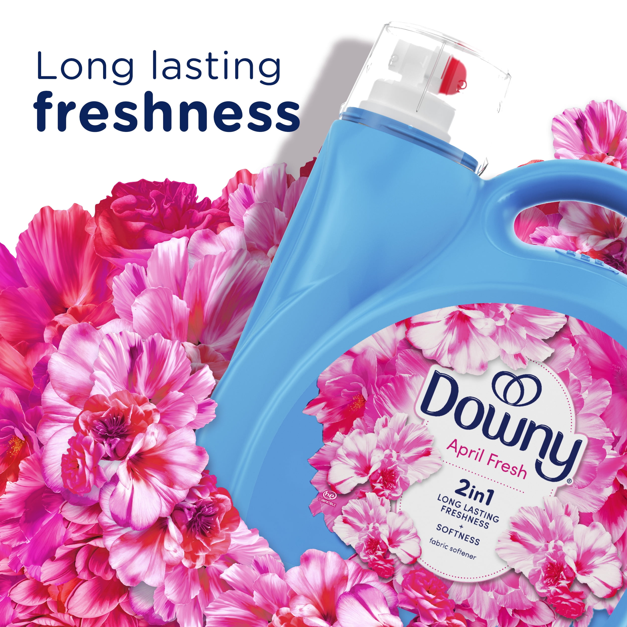 Downy Liquid Fabric Softener and Conditioner, April Fresh Scent, 140 fl oz, 190 Loads