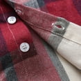 thumbnail image 6 of ATOGUTA Boys Flannel Shirt Jacket Kids Long Sleeve Button Down Plaid Shirts Size 1T-9, Red, 6 of 6
