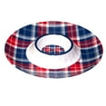 thumbnail image 2 of Certified International Patriotic Plaid Melamine 3 Piece Hostess Servware Set Multicolor Large, 2 of 5