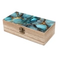 thumbnail image 6 of 7.9×2.3 In Wooden Boxes Durable Easy To Use Dustproof Prevent Slippery Delicate And Cabinet Teal Gold Marble, 6 of 8