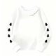 thumbnail image 5 of Blusas y camisas de manga larga con cuello redondo para niños Estampados navideños de manga larga Casual Suelto Forro polar para mayor calidez Sudadera con capucha de manga larga con cuello redondo pa, 5 of 5