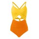 thumbnail image 3 of WILLBEST Traje de Baño de Una Pieza Para Mujer, Traje de Baño de Cintura Alta Con Recortes y Lazo En La Espalda, 3 of 4