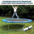 thumbnail image 3 of Estacas De Trampolín, Viento Fuerte, Anclajes De Trampolín Resistentes De 12 Pulgadas, 8 Piezas Con Gancho En T, Estacas De Viento De Acero Galvanizado En Forma De U Para Trampolín (Tipo U Negro, 8 Pi, 3 of 5